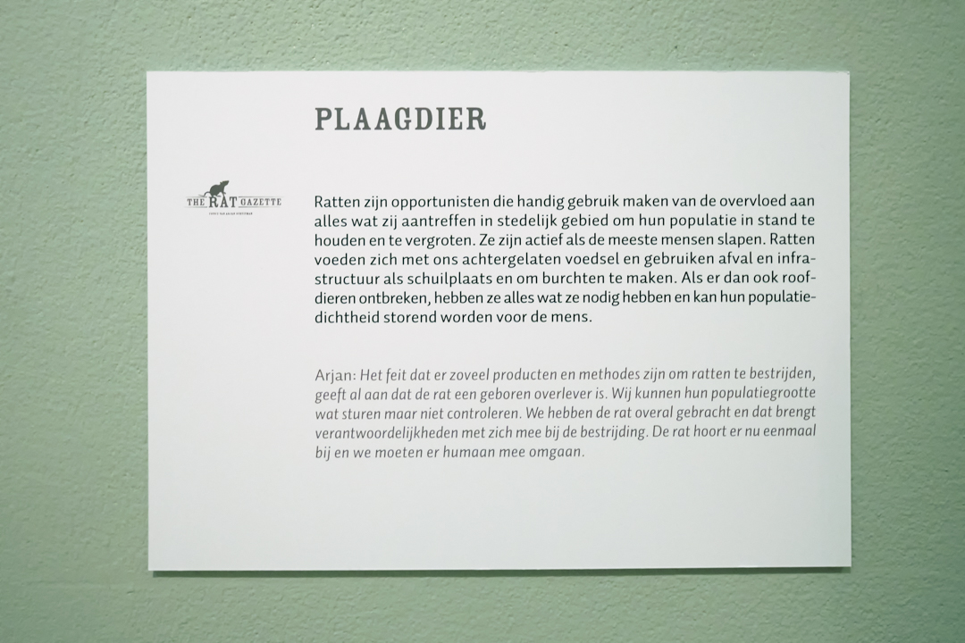 Tentoonstellingsbord plaagdier